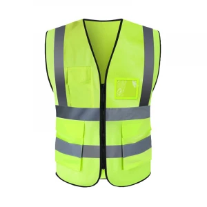 wholesale multi color pocket zip security guard uniforms work reflective safety clothing men safety vest and jackets