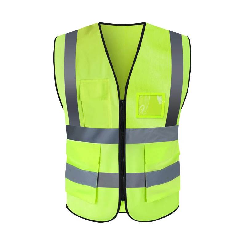 wholesale multi color pocket zip security guard uniforms work reflective safety clothing men safety vest and jackets