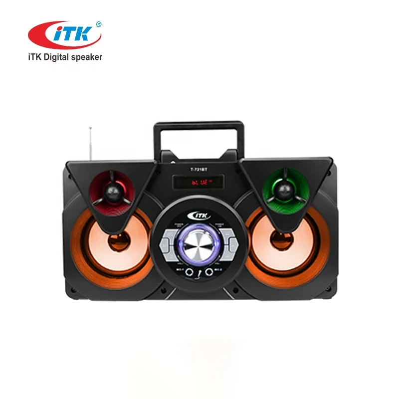 Wholesale multimedia 2021 subwoofer light retro music OEM/ODM home theatre system  speaker retro surround sound system boombox