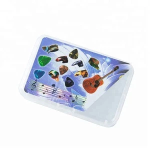 Wholesale music store accessories 100pcs guitar picks case box