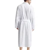 Wholesale Plus Size Custom 100% Polyester Sleepwear Pajamas Waffle Luxury Mens Bathrobe For Hotel Home