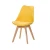 Import Wholesale price high quality colored  cafe plastic chairs  tulip hard pp dining chair with beech wood legs from China