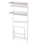 Wholesale Refrigerator Organizer Set Rifrigerator Side Rack Foldable Wall Rack Kitchen Storage