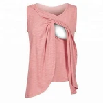 Wholesale Sleeveless Nursing Top Clothing For Pregnant Latest Design Maternity Clothes