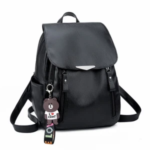 Wholesale Travel Backpack PU Leather Fashion korean lightweight girls back pack school backpack
