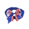 Wholesale USA national flag independence day products childrens bows with baby hair headdress