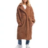 Wholesale Womens Longline Teddy Faux Fur Winter Coats