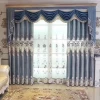 WholesaleNew Fashion Luxury Polyester Chenille Laser Embroidery Shade Windows Curtains For Home And Hotel
