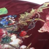 WI-A08 wholesale muslin fabric border print chiffon fabric for islamic clothing