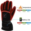 Winter Rechargeable Battery Heated Gloves Sports Outdoor Thermal Insulate Gloves Touchscreen Hiking Skiing Hunting Handwarmer