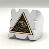 wish ebay sun punk style alloy personality egyptian triangle eye ring mens ring