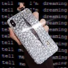 With Strap IMD CD Pattern Silver Bling Shinny phone case for iphone 6 7 8 plus x xs xr xs max