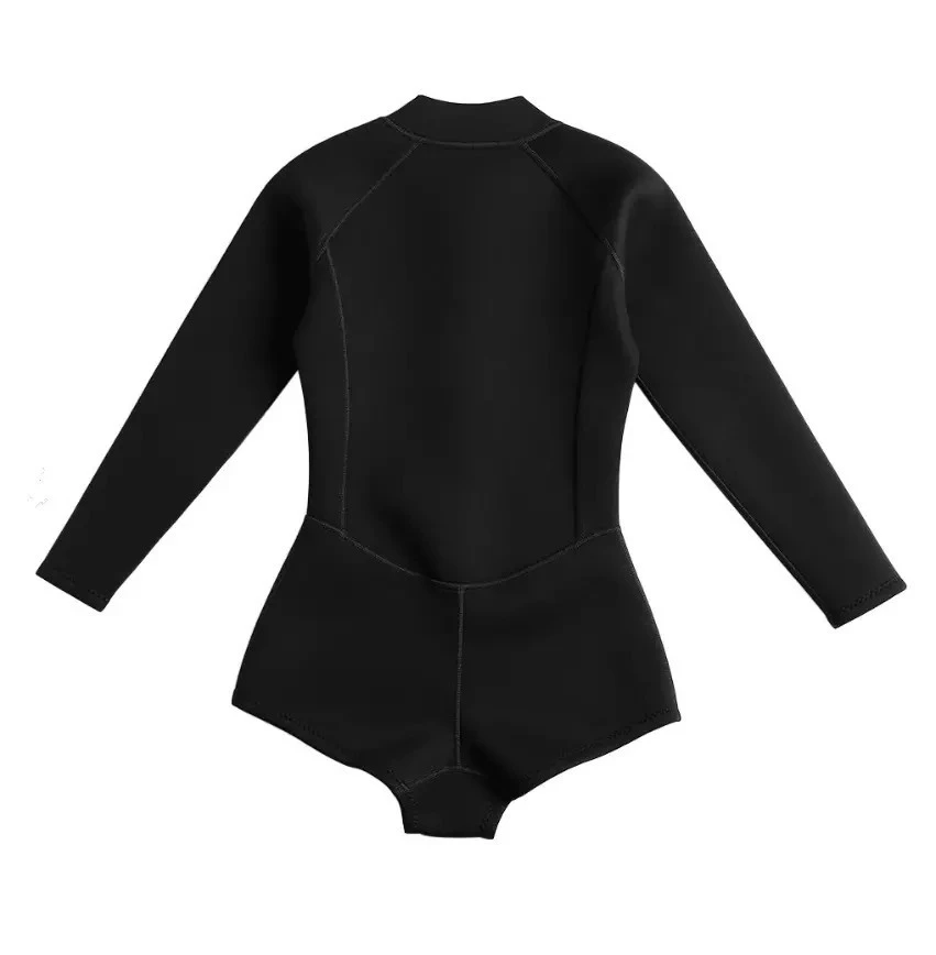 Women 2mm neoprene Waterproof Long Sleeve Sunblock Bikini Diving Suit Wetsuit With Wetsuit Socks