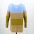 Import Women knitted sweater thin pullover hoodie with color blocking from China