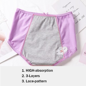 Womens Organic Cotton Underwear Menstrual Sanitary Leak Proof Period Panties