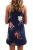 Import Womens Sleeveless Strappy Tank Dresses Summer Floral Flared Swing Women Blooming Casual Dress v220101 from China