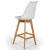 Import wood bar stools modern chair counter top high chairs taburetes de bar baratos bar chair from China