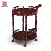 Wood Drink Service Cart Used in Room of Home Restaurant Hotel Bar for Serving Tea Coffee Liquor Wine Food Fruit