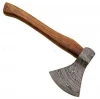 wood handle damascus steel axe