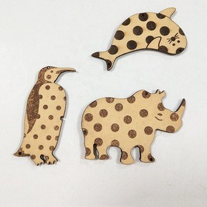 Wood products laser cut animal shapes