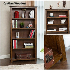 Wooden bookcase furniture kids book shelf with 3-5 layer