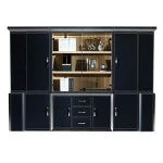 Wooden bookcase office drawer filling conference room lowes cabinet storage file cabinets K88