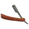 wooden Handle Straight Edge Barber Razor Folding Knife Shaving  Folding Shaving Knife wooden  black color razors perfect  design