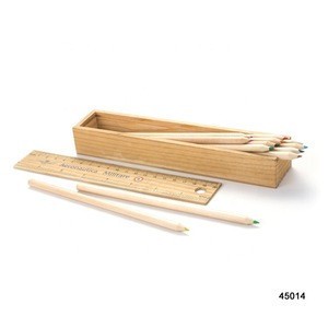 Rectangle Cuboid Ruler Buy Wooden Ruler With Color Pencil In Cuboid Wooden Set from Hangzhou ...