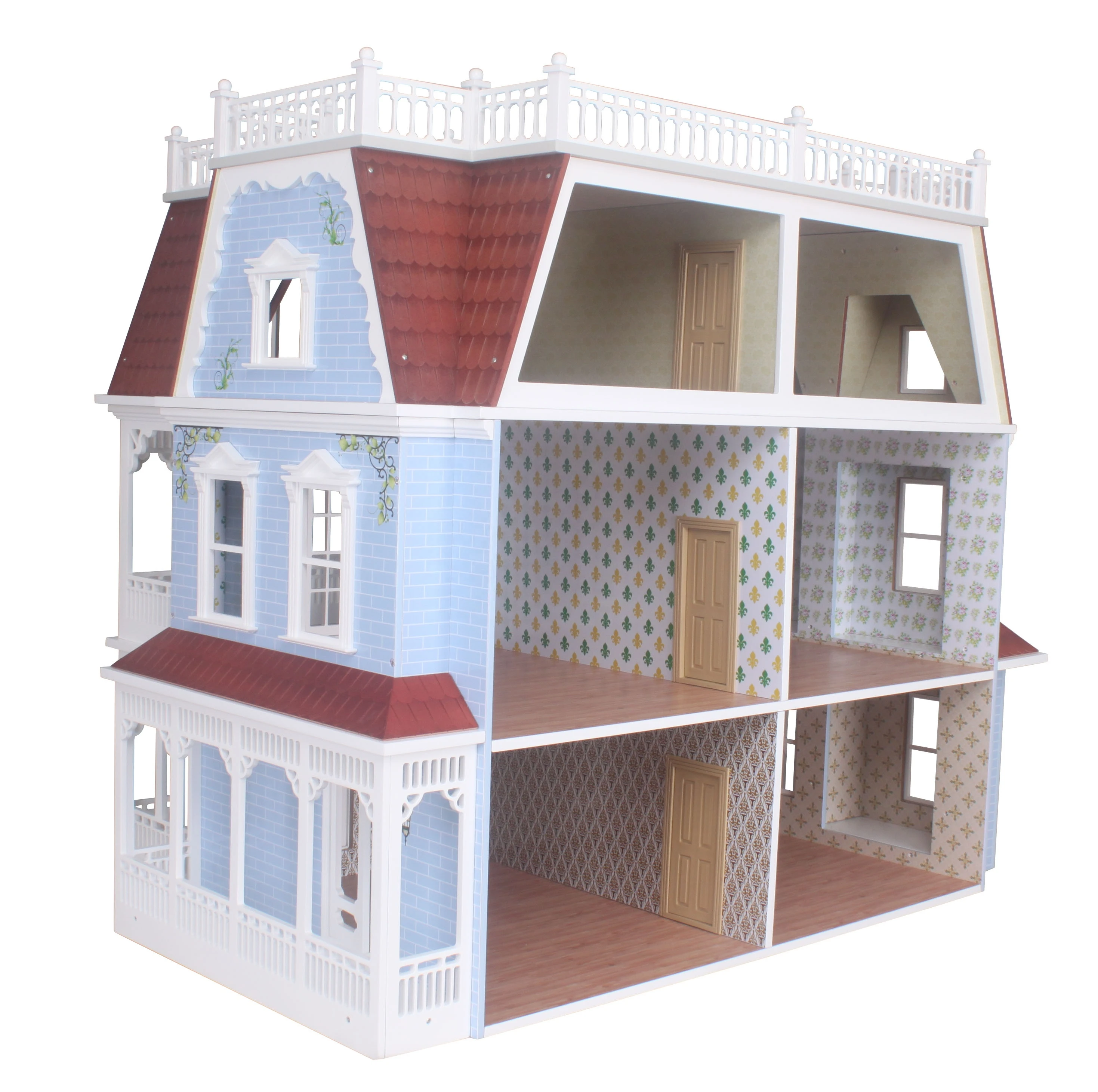 Wooden splendid doll house