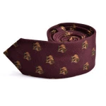Wool Blended Animal Pattern Jacquard Narrow Tie
