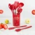 Import WUJO Amazon 10pcs Drop shipping Cooking Red Home Silicone Kitchen Utensil Set from China