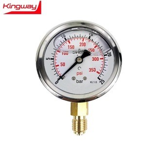 YNZ-60 2.5&#39;&#39; -30-0inHg compound vacuum meter pressure gauge with bottom brass socket manometer