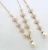 Import Zooying rose gold silver crystal backdrop pearl cubic zircon bridal necklace from China