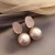 Import Zooying S925 Silver Needle Pearl Pendant Geometric Earrings from China