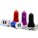 ZZYD Dual Usb Car Charger Portable 2 Ports Adapter 1A For Samsung S8 Note 8 iP 7 8 X