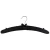 Import Silk Hangers Black Satin Padded Clothes Formal Dress Hanger with Gold Hook for Wedding Dress from China