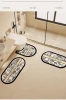 3 Piece Bathroom Rug Set anti-slip mat toilet diatomite rubber bath mat set for carpet daily decorative neat blanket