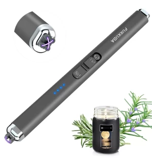 Dual Arc Electric Lighter with Rechargeable Battery Space Gray
