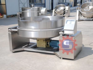 Oil jacketed kettle with mixer  Oil cooking kettle for sale  Oil cooking kettle manufacturer﻿