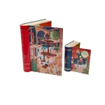 Hot Sale Food Grade Booked Shape Chocolate Metal Cans Square Tin Boxes Gift Tin