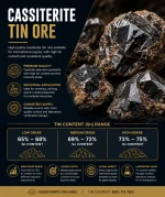 Premium Cassiterite (Tin Ore) – High Grade Sn Concentrate