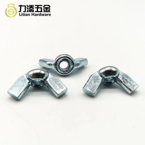 DIN 315 zinc plated wing butterfly nuts M2.5 M3 M4 M5 M6 M8 M10 M12