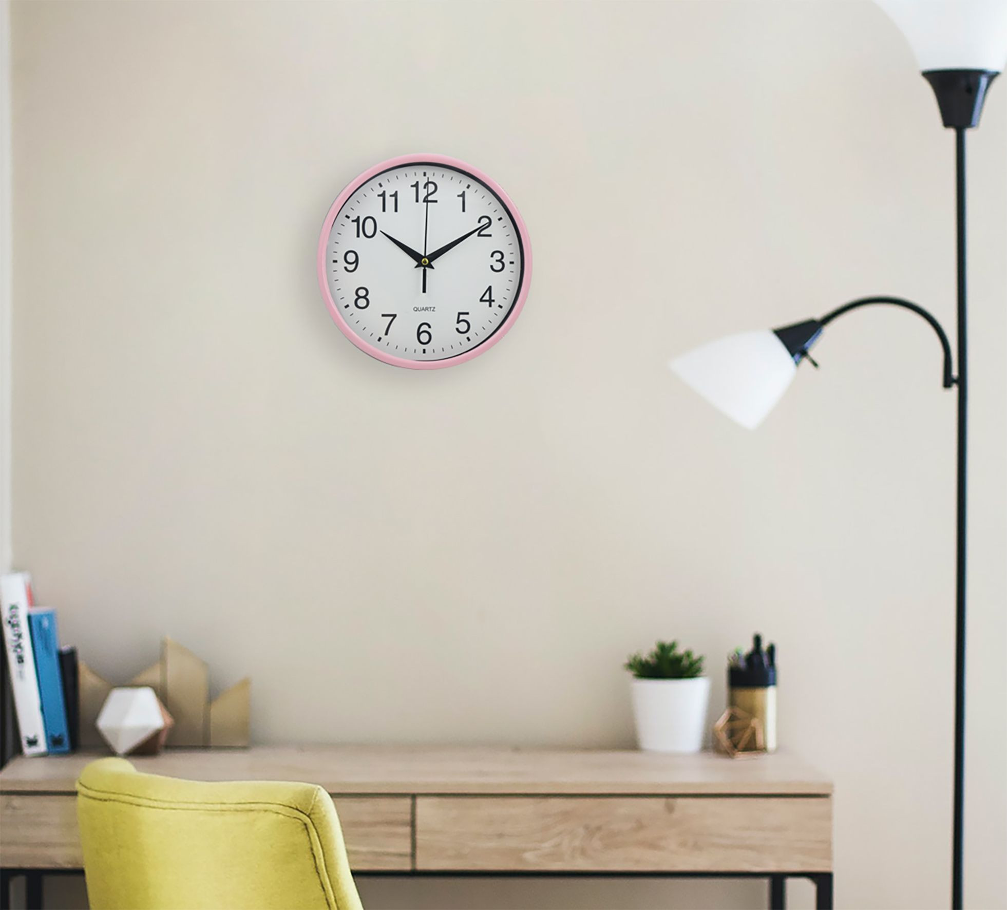 Buy Plastic Wall Clock 9 Inch Battery Operated Decorative Clocks157 ...