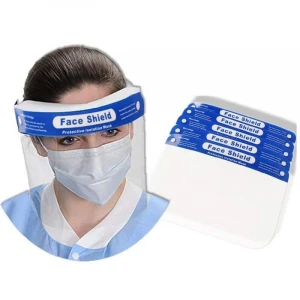 Large Instock Fast delivery CE FDA Disposable Plastic PET Protective Face Shield