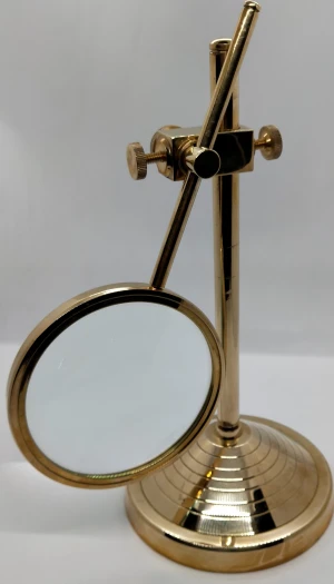 Desktop Maritime Shiny Brass Magnifying Glass Nautical Decor Gift Collectible