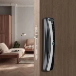 Fingerprint High Security Smart Lock Wood Door Video Call 3D Face Recognition Keyless Door Lock With Camera