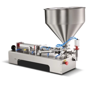 Pneumatic Liquid Filling Machine Beverage Packaging Machine Shampoo Pharmacy Food Cooking Oil Filler Volume 30L Hopper