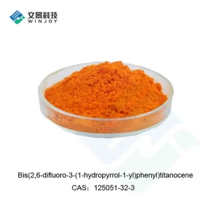 Silicone Resin,Ppoxy Resin and Other UV Curing Agent Bis 2,6-difluoro-3-pyrrole Phenyl Titanocene CAS:125051-32-3