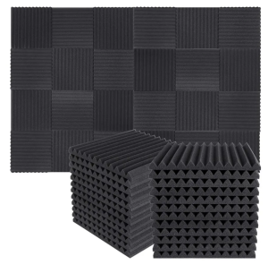 Hayhoe Factory 30*30*2.5cm Sound Proof Acustic Foam Wall Panel Mushroom Head Design Acoustic Panels