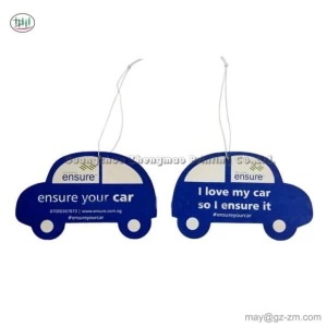 Customizable Car Fragrance CMYK Printing Car Air Freshener